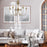 Golden Lighting Lillianne 6 Light Chandelier, Heirloom Gold