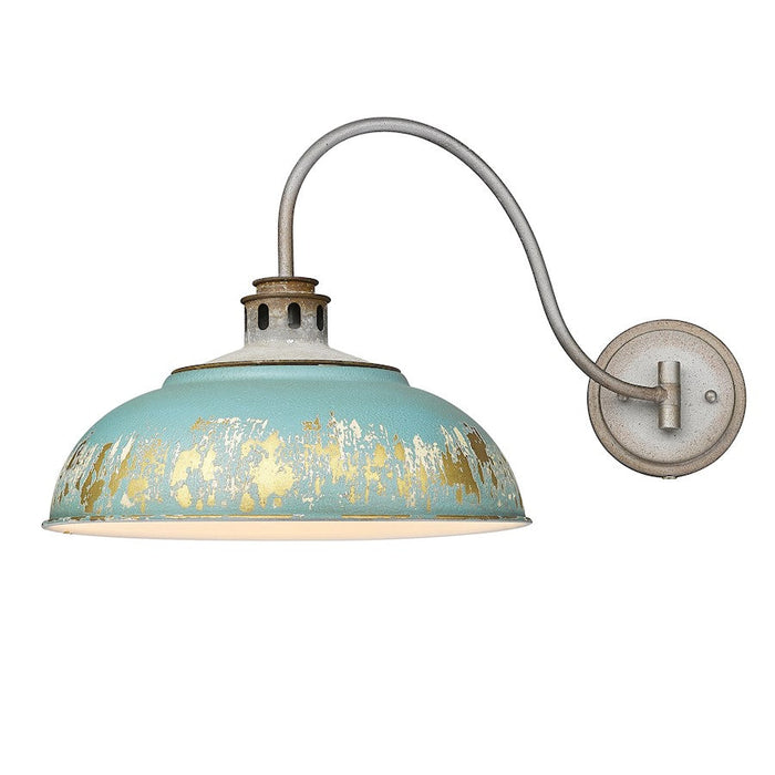 Golden Lighting Kinsley 1-Lt Swing Arm Sconce, Steel/Teal - 0865-A1WAGV-TEAL