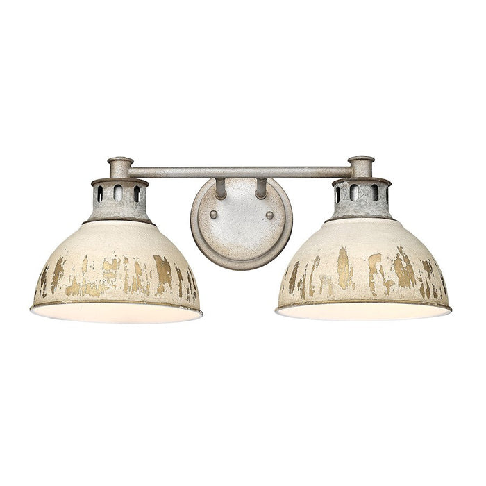 Golden Lighting Kinsley 2-Lt Vanity Light, Steel