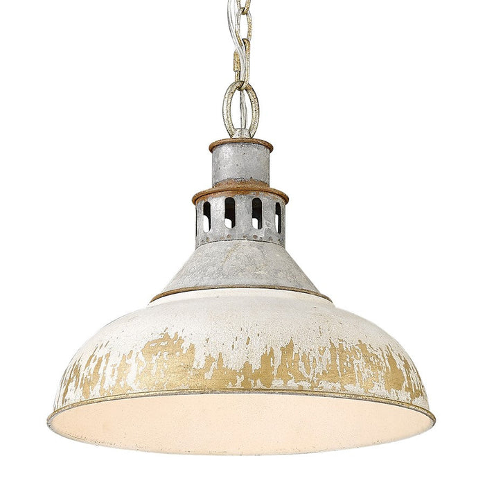 Golden Lighting Kinsley 1 Light Large Pendant, Steel