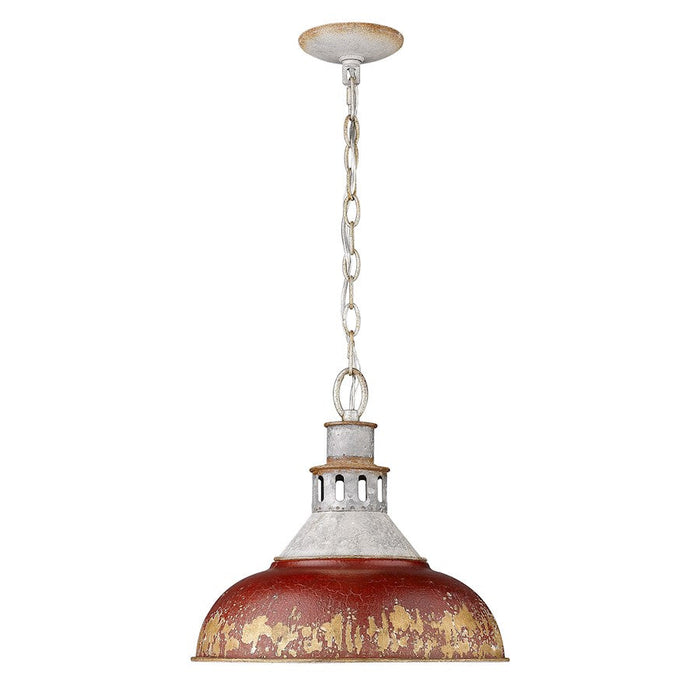 Golden Lighting Kinsley 1 Light Large Pendant, Steel