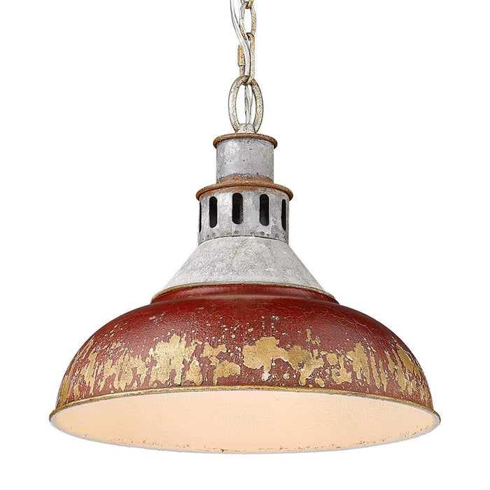 Golden Lighting Kinsley 1 Light Large Pendant, Steel