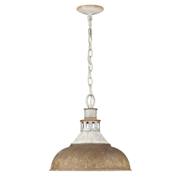 Golden Lighting Kinsley 1 Light Large Pendant, Steel