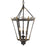 Golden Lighting Matilda 3 Light Pendant, Antique Black Iron