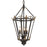 Golden Lighting Matilda 3 Light Pendant, Antique Black Iron