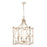 Golden Lighting Laurent 4 Light Pendant, Antique Ivory