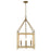 Golden Lighting Orville 4 Light Pendant, Burnished Chestnut