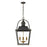 Golden Lighting Christoff 4 Light Pendant, Antique Black Iron