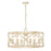 Golden Lighting Alcott AI 6 Light Chandelier, Antique Ivory - 0890-6AI