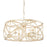 Golden Lighting Alcott Ai 6 Light Chandelier, Antique Ivory