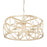 Golden Lighting Alcott Ai 6 Light Chandelier, Antique Ivory