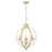 Golden Lighting Jules 3 Light Pendant, Antique Ivory