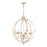 Golden Lighting Jules 6 Light Chandelier, Antique Ivory