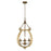 Golden Lighting Delphine 1-Light Pendant, Chestnut/Vintage Gold - 0902-4PBC-VG