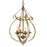 Golden Lighting Delphine 1-Light Pendant, Chestnut/Vintage Gold