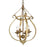 Golden Lighting Delphine 1-Light Pendant, Chestnut/Vintage Gold