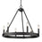 Golden Lighting Alastair 6 Light Chandelier, Matte Black - 1017-6BLK