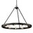 Golden Lighting Castile 9 Light Chandelier, Matte Black - 1019-9BLK