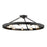 Golden Lighting Castile 9 Light Semi-Flush, Matte Black - 1019-9SFBLK