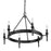 Golden Lighting Edinburgh 6 Light Chandelier, Matte Black