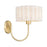 Golden Lighting Erma 1-Light Wall Sconce, Bronze/White Wicker - 1084-1WBCB-WW