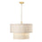 Golden Lighting Erma 6-Light Chandelier, Bronze/White