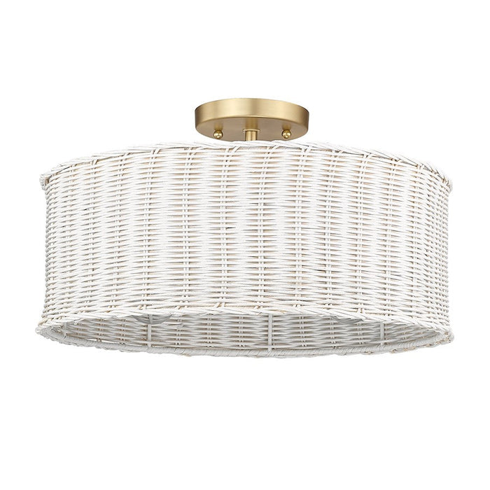 Golden Lighting Erma 3-Light Semi Flush Mount