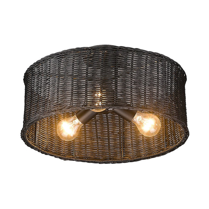 Golden Lighting Erma 3-Light Semi Flush Mount