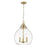 Golden Lighting Ariella 3 Light Pendant/Hammered Clear