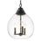 Golden Lighting Ariella 3 Light Pendant/Hammered Clear