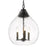 Golden Lighting Ariella 3 Light Pendant/Hammered Clear