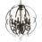 Golden Lighting Ella 6 Light Chandelier, Matte Black - 1323-6BLK