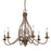 Golden Lighting Antoinette 6 Light Chandelier, Burnished Chestnut