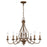 Golden Lighting Antoinette 6 Light Chandelier, Burnished Chestnut