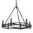 Golden Lighting Weaver 6 Light Chandelier, Matte Black - 1417-6BLK