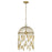 Golden Lighting Aleta 4-Light Pendant, Vintage Fired Gold - 1773-4PVFG