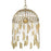 Golden Lighting Aleta 4-Light Pendant, Vintage Fired Gold