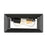 Golden Lighting Smyth 2 Light Flush Mount, Matte Black/Clear