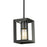 Golden Lighting Smyth 1 Light Mini Pendant, Matte Black/Clear - 2073-M1LBLK