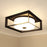 Golden Lighting Smyth 2 Light Outdoor Flush Mount, Black