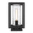 Golden Lighting Smyth 1-Light Outdoor Pier Mount, Black/Seeded - 2073-OPRNB-SD