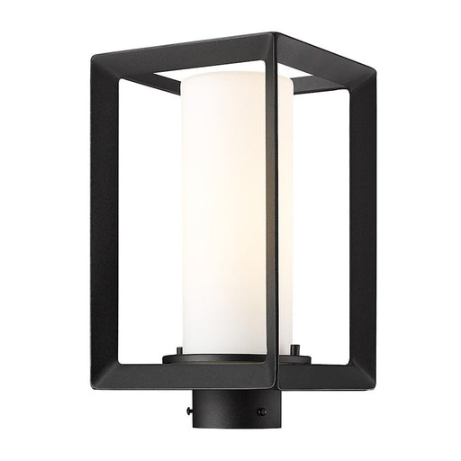 Golden Lighting Smyth 1-Light Outdoor Post Light, Black
