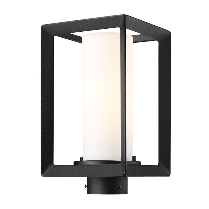 Golden Lighting Smyth 1-Light Outdoor Post Light, Black