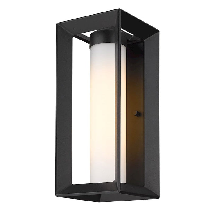 Golden Lighting Smyth 1 Light Outdoor Medium Sconce, Black