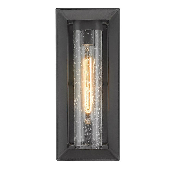 Golden Lighting Smyth 1 Light Outdoor Medium Sconce, Black