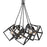 Golden Lighting Cassio 5 Light Pendant, Matte Black - 2086-5PBLK