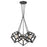 Golden Lighting Cassio 5 Light Pendant, Matte Black