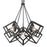 Golden Lighting Cassio 5 Light Pendant, Matte Black