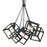 Golden Lighting Cassio 5 Light Pendant, Matte Black