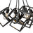 Golden Lighting Cassio 5 Light Pendant, Matte Black